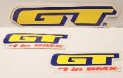 3 GT STICKERS  - 3 Autocollants GT 