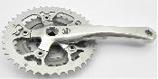 CM  CRANKSET ARM 175 mm + 3 CHAINRINGS - 42/32/22 T  - Manivelle Droite + 3 Plateaux