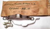 2 T.A REF 15 STEEL BOTTLE CAGE CLAMPS - 2 Colliers porte bidon T.A acier
