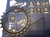 BBB ALUMINIUM CHAINRING - 24 - Plateau alu BCD 64