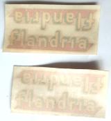 2 FLANDRIA STICKERS  - 2 Autocollants