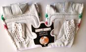 BICYCLE GLOVES COTON CROCHET AND LEATHER - Gants mitaine