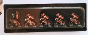 5 Miniatures cyclistes plastiques 1/43