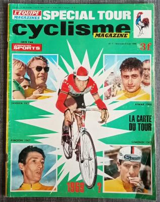 CYCLISME MAGAZINE- Mensuel n°7 - 06/1969 - La carte du tour