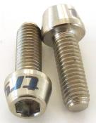 2 TITANUIM SCREWS - 2 vis titane. Dia. 6 mm