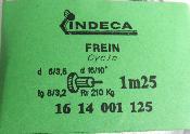 2 BRAKES CABLES INDECA CYCLE - Cables de frein 1.25m