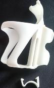 NOVELFIX CLIPS BLANC PLASTIC BOTTLE CAGE -Porte bidon resine blanc clipsable