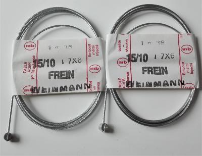 2  BRAKES CABLES  FREIN M.B  WEINMANN - Cables de frein 1.36m 15/10