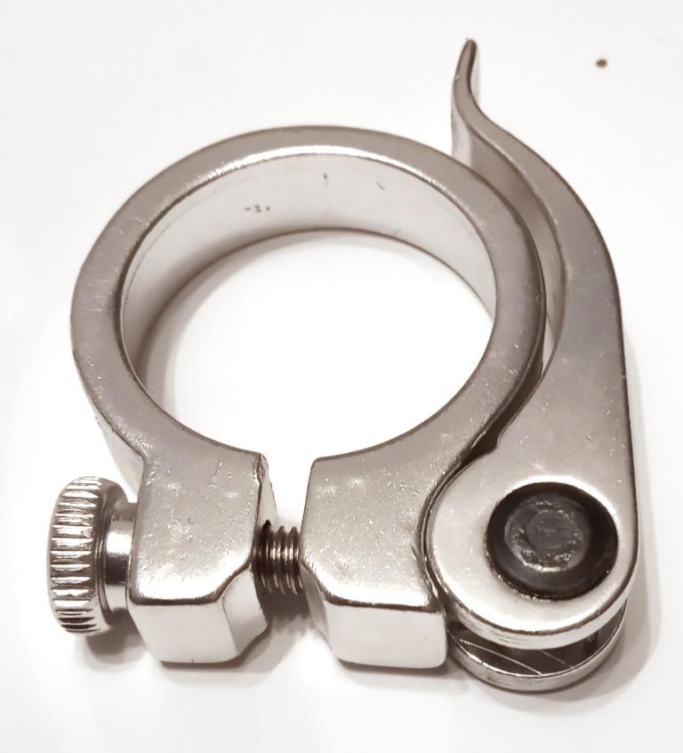 Collier De Selle Vélo 34.9mm En Alliage Aluminium - Pour Tiges De Selle 31.6mm Ou 30.8mm, Couleur Noir Ou Rouge