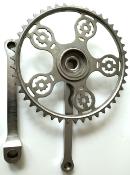 A DUPRAT STEEL CRANKSET 170 mm - 46 - Pédalier acier clavettes