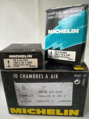 2 / 10 MICHELIN INNER TUBS - Chambres à air 700x18/23  18/23 622 Presta