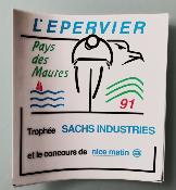 STICKER - 1 Autocollant Cyclosportive 91 L'EPERVIER