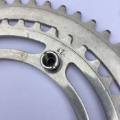 NERVAR ALUMINIUM DOUBLE CHAINRING - 52 - 42 - Plateau alu BCD 130