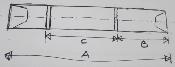 DURKOPP COTTER PIN BOTTOM BRACKET  - Axe de pedalier clavette 123 mm