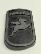 BICYCLE PEGASUS  HEAD BADGE - Plaque de cadre