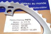 T.A TRACK ALUMINIUM CHAINRING - 50 - Plateau COMPETITION PISTE alu BCD 144