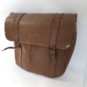 LEATHER HANDLEBAR BAG - Sacoche de la Poste en cuir
