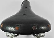 PEUGEOT SPORT CHILDREN 1960's LEATHER SADDLE  - Selle cuir enfant