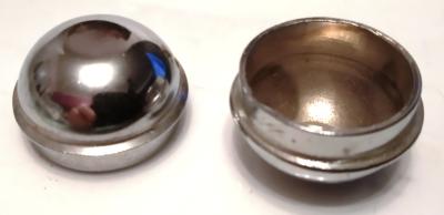 2 STEEL PEDAL CAPS - 2 Capuchons pédale acier 17.8mm