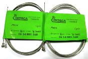 2 BRAKES CABLES INDECA CYCLE - Cables de frein 1.60m