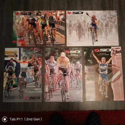  5 POSTERS SIDI 35x50cm - Freire - Bettini - Zulle - Gasparotto