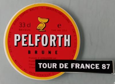 PELFOTH STICKER - 1 Autocollant TOUR DE FRANCE 87