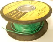 5 METER GREEN ELECTRIC WIRE 5/10 - 5 metres fil electrique vert 5/10