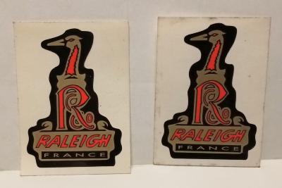 2 RALEIGH France STICKERS  - 2 Autocollants Raleigh