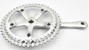 STRONGLIGHT CRANKSET ARM 170 mm + 2 CHAINRINGS -  48 /42 T  - Manivelle Droite +  2 Plateaux