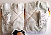 BICYCLE GLOVES COTON CROCHET AND LEATHER - Gants mitaine