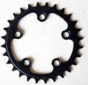 ALUMINIUM CHAINRING 28 - Plateau alu BCD 74