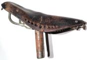 LEATHER MAN SADDLE  WITH SEATPOST - Selle homme en cuir avec tige de selle