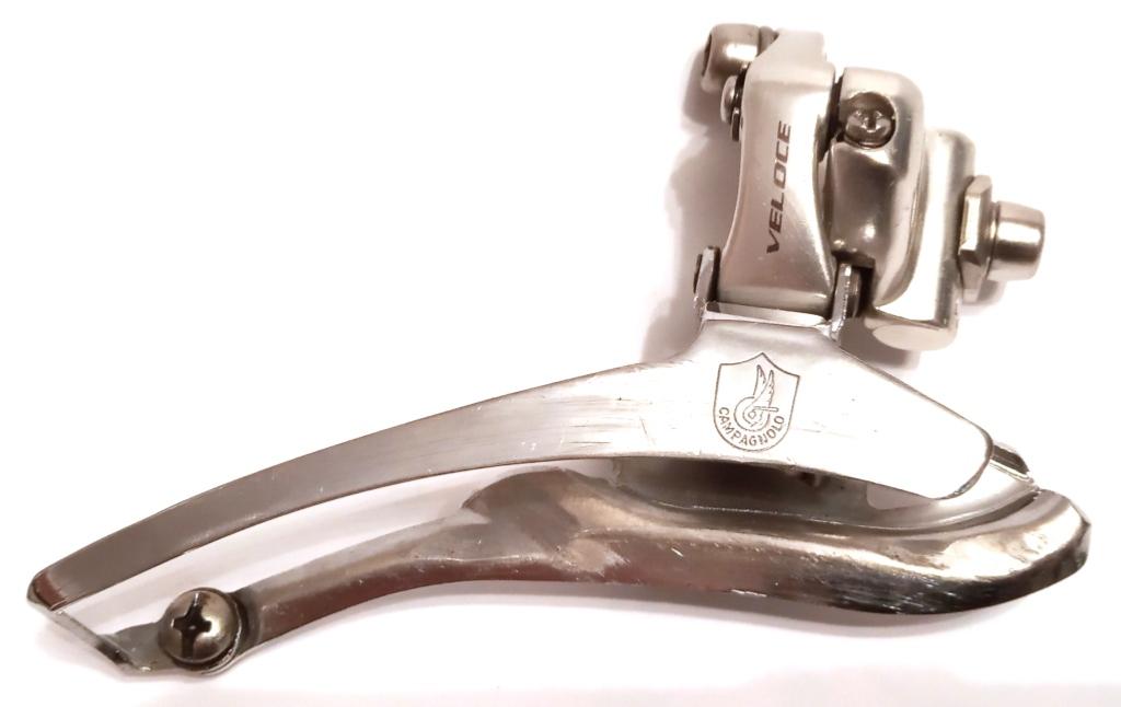 Dérailleur Avant Campagnolo Veloce Braze-On - 9/10 Vitesses, Traction Basse, Noir, Compatible Vélo Route, Fabriqué En Italie
